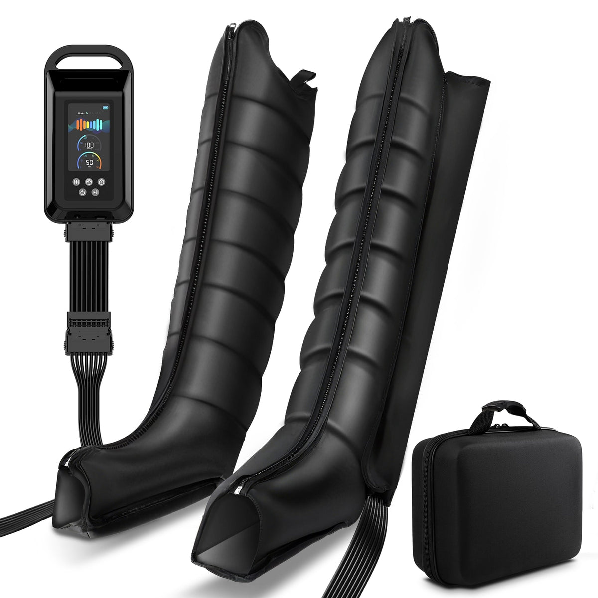 8-Zone Compression Boots for Full Leg Massage Recovery From