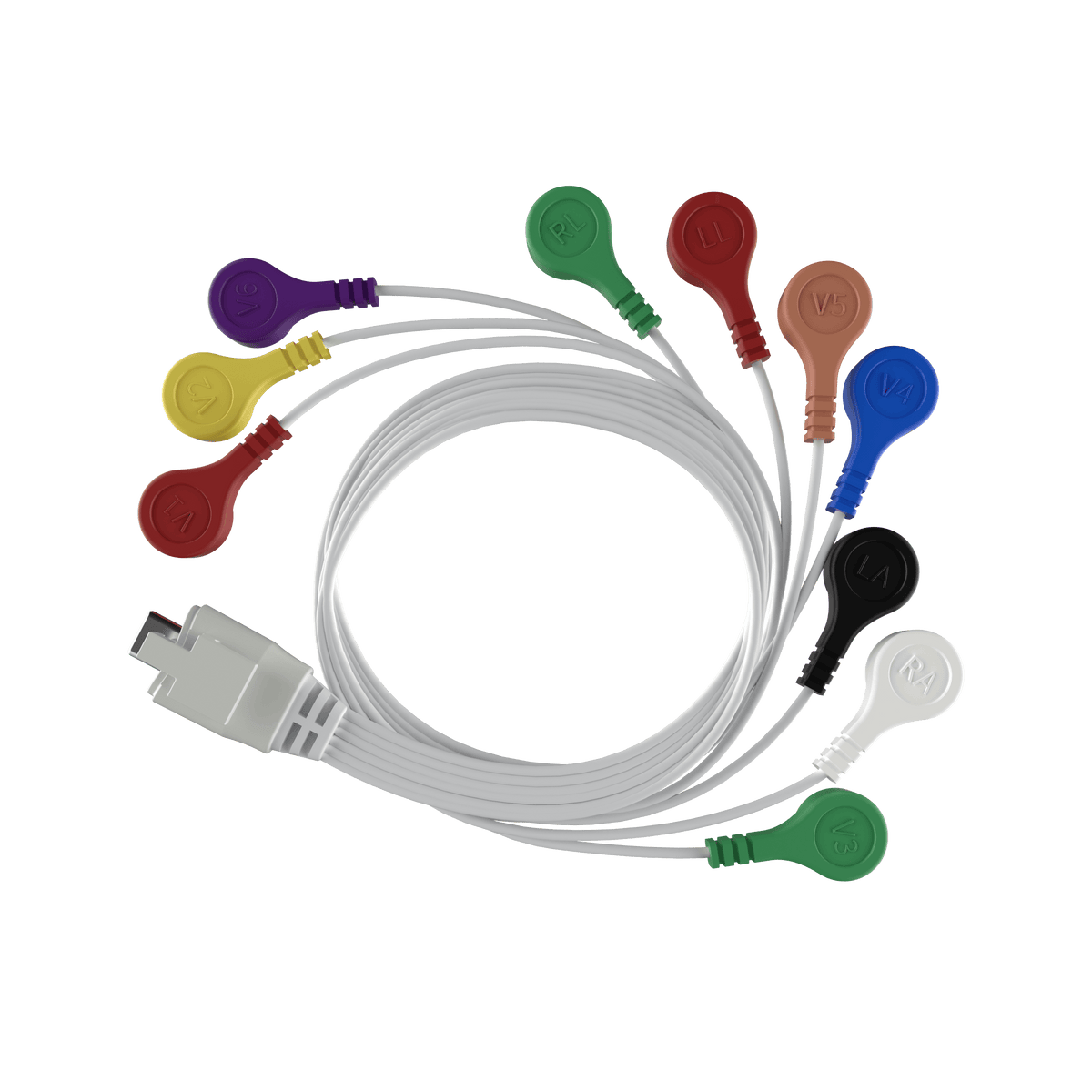 lead-wires-of-lepod-pro-12-lead-holter-monitor-wellue