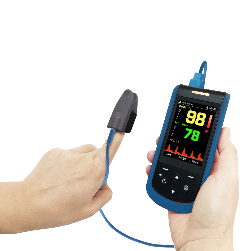 Medical-grade adult and pediatrics handheld pulse oximeter