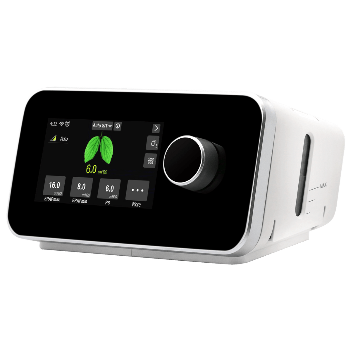 Machine BiPAP automatique avec humidificateur intégré et écran numérique