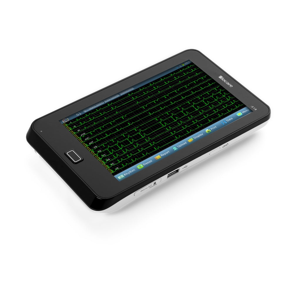 Portable 12-lead ECG/EKG machine based on a tablet