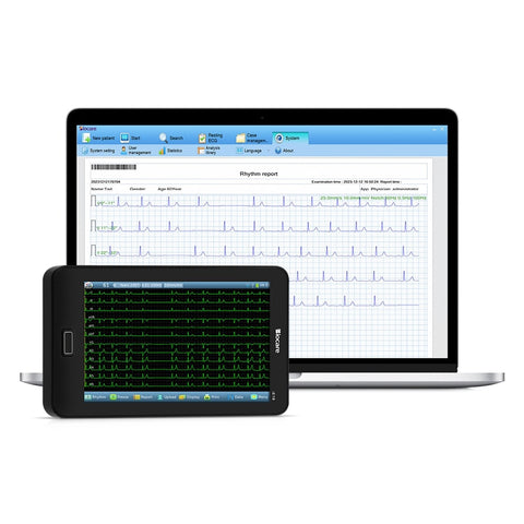 12-lead EKG device with PC software