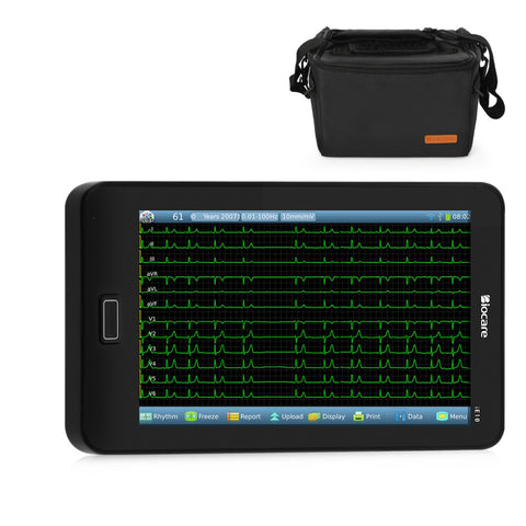 12-lead EKG based on a tablet and a carry bag