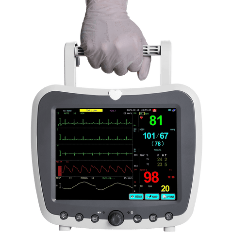 touchscreen patient monitor with built-in printer