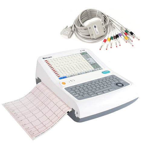12-Kanal-EKG-Gerät mit Interpretation und 12-Kanal-Druck