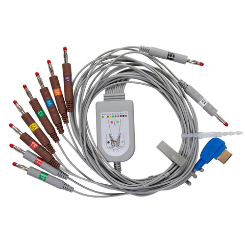 ECG Banana Cable for 12-Lead Pocket ECG Machine