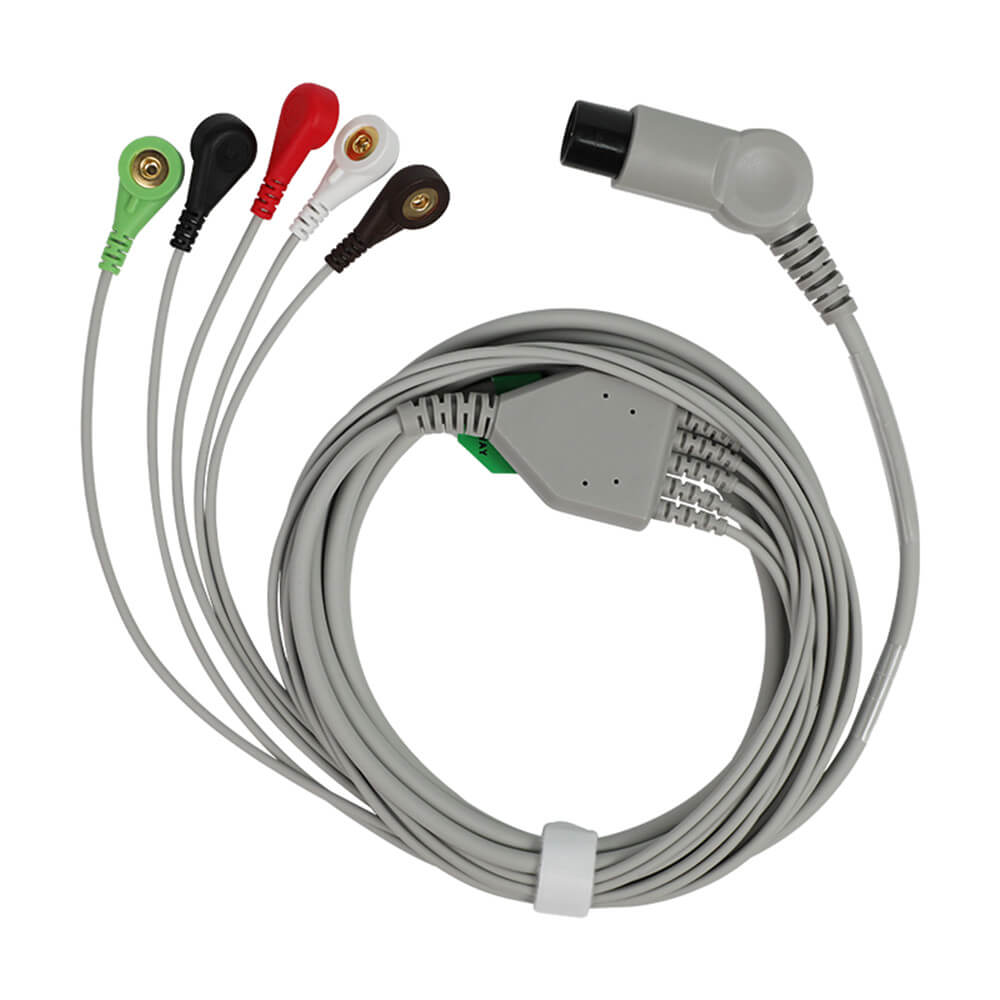 EKG-Kabel eines 8-Zoll-Touchscreen-Patientenmonitors (5 Ableitungen)