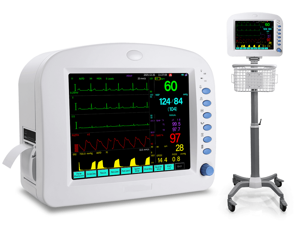 10-Inch Touchscreen Patient Monitor with Printer