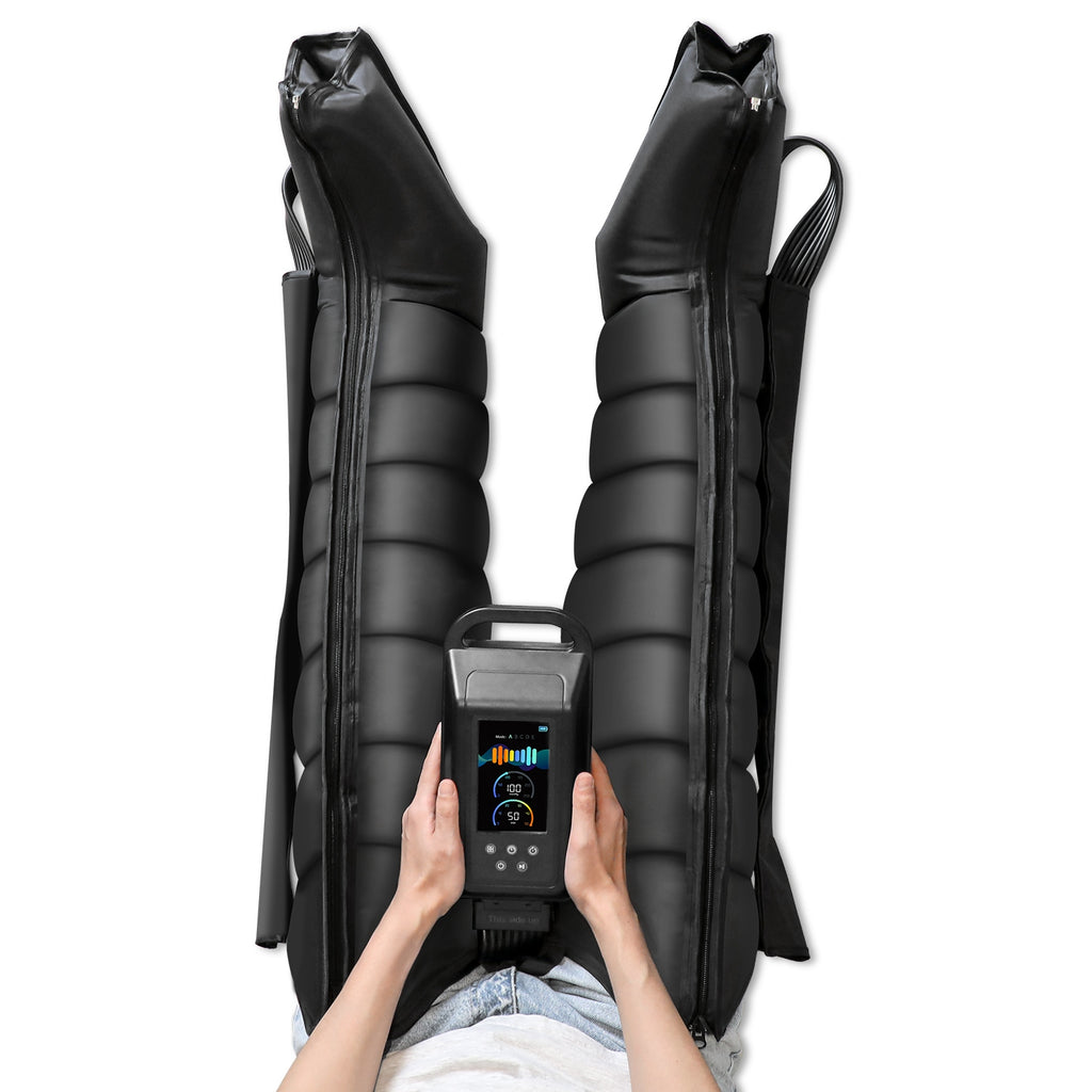 air compression boots for full leg massage and recovery