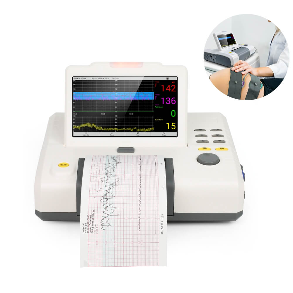 Doppler cardiaco fetale intelligente: registra e condividi il battito  cardiaco del bambino tramite APP a casa - Wellue