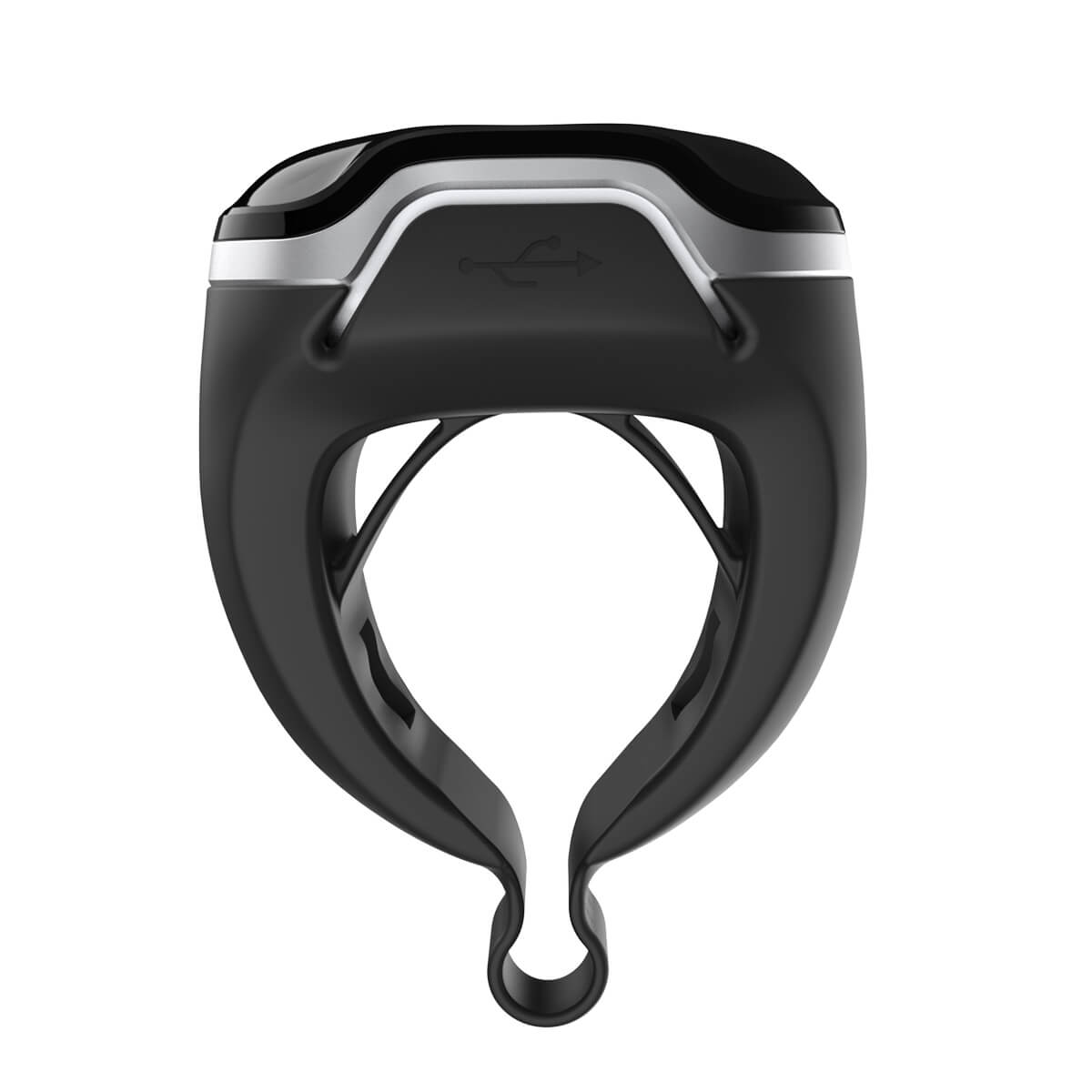 Wellue O2Ring-S Smartring – Ansicht des flexiblen Rückseitendesigns