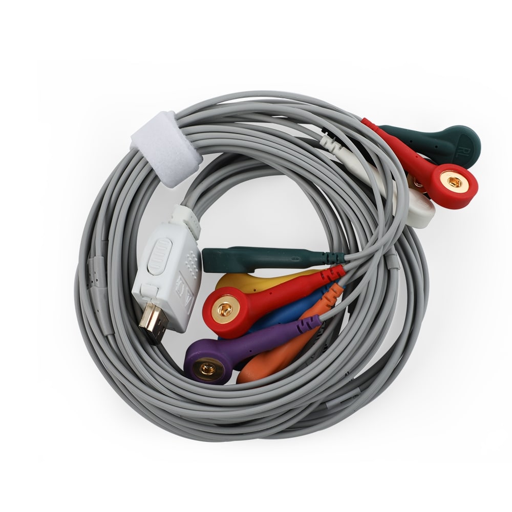 Wire Ecg Machine 12-Lead EKG/ECG Machine in The Palm of Your Hand, Transforming Point-of ...
