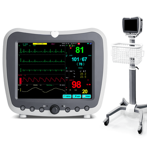 portable patient monitor with rolling stand