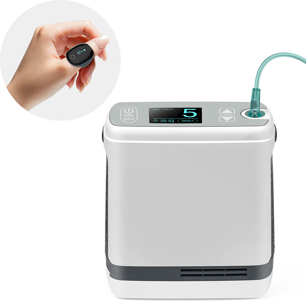 Travel Oxygen Concentrator with Up to 9-Hour Battery Life for Oxygen ...
