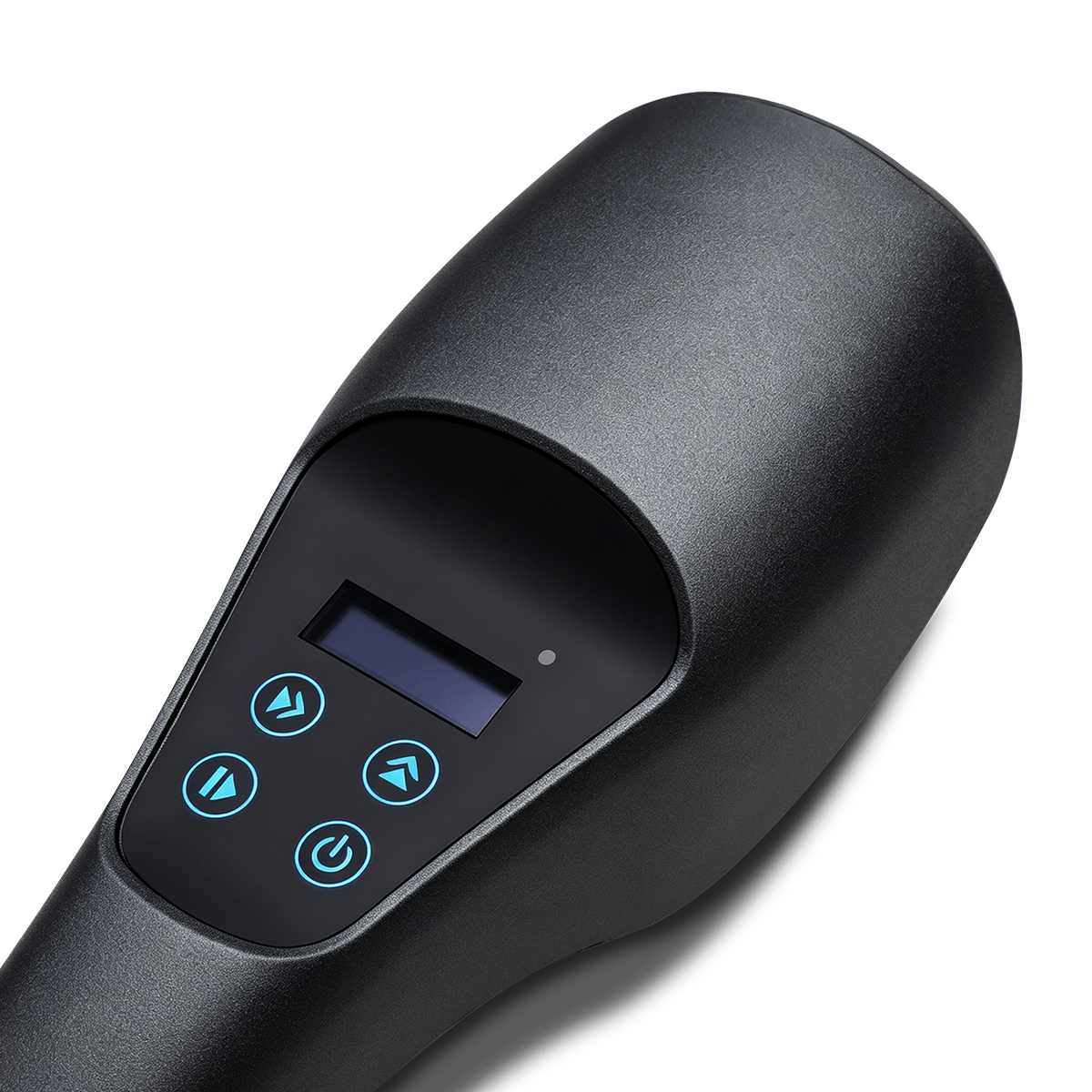 Close-up of the Wellue 308nm targeted UVB phototherapy device with digital display and four-button controls