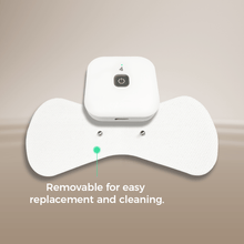 Load image into Gallery viewer, wireless TENS pod attached to a removable electrode pad, designed for easy replacement and cleaning (compatible with cable-free 4-channel TENS).