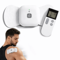 Wellue Cable-Free TENS Therapy Device with remote control for wireless 4-channel pain relief