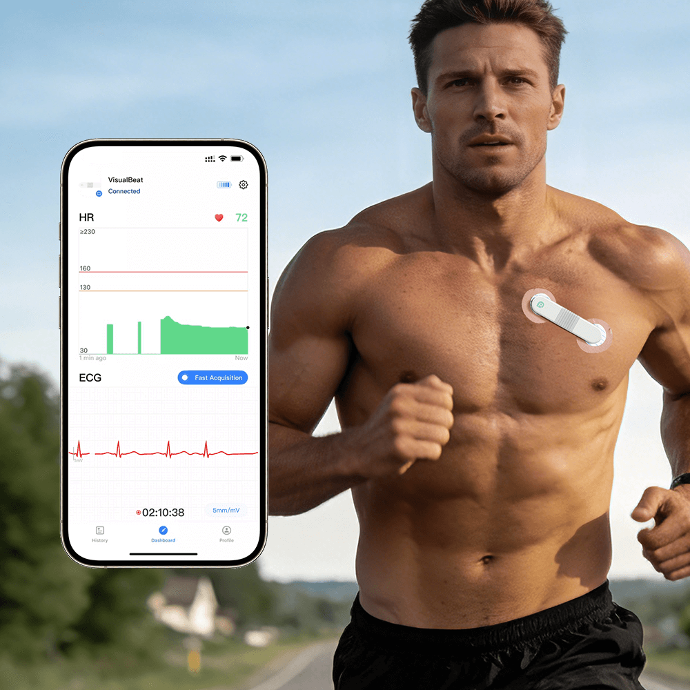 wellue visualbeat strap-free heart rate monitor