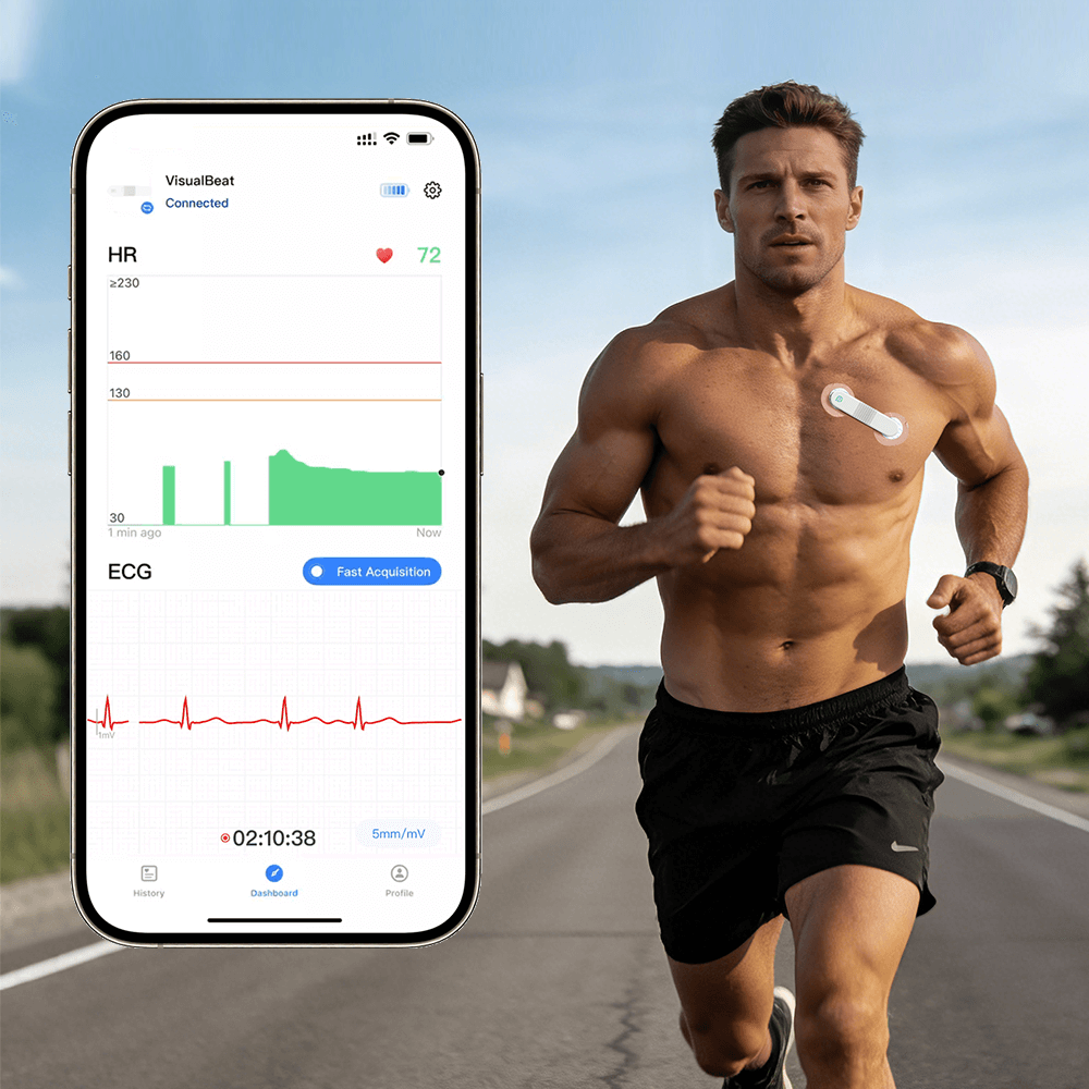 Strap-free Heart Rate Monitor | Accurate 24h HR Tracking & App Alerts ...