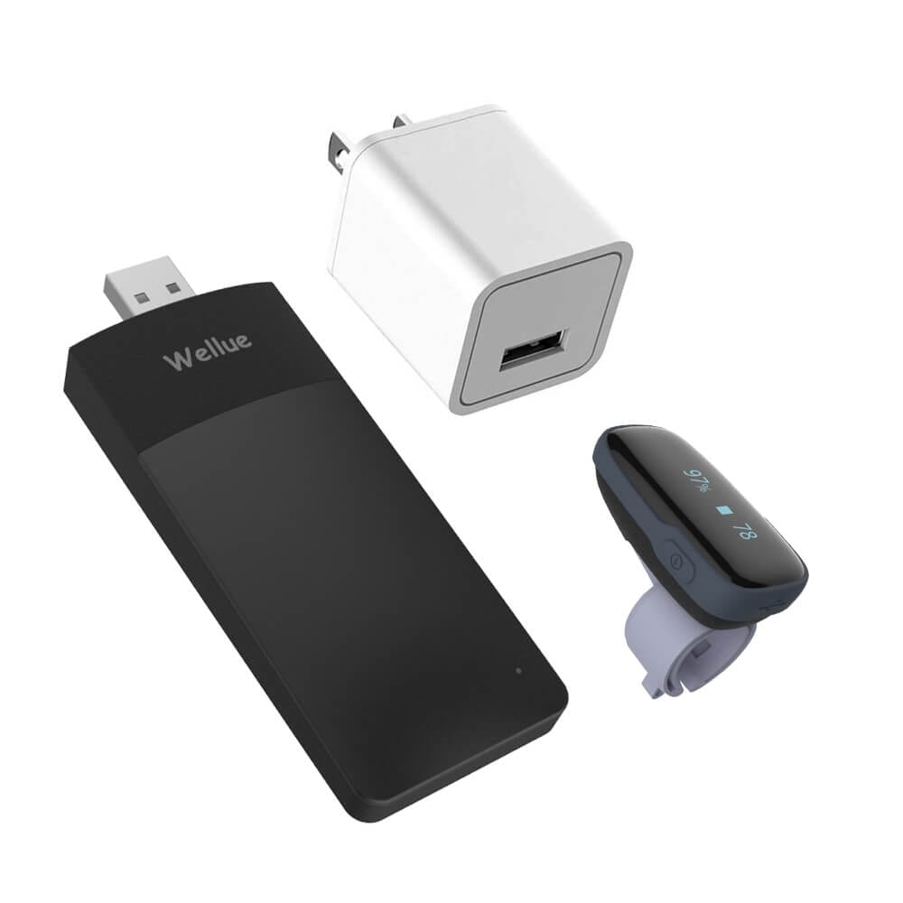 Wellue O2Ring™ Continuous Ring Oxygen Monitor. Continuously Track ...