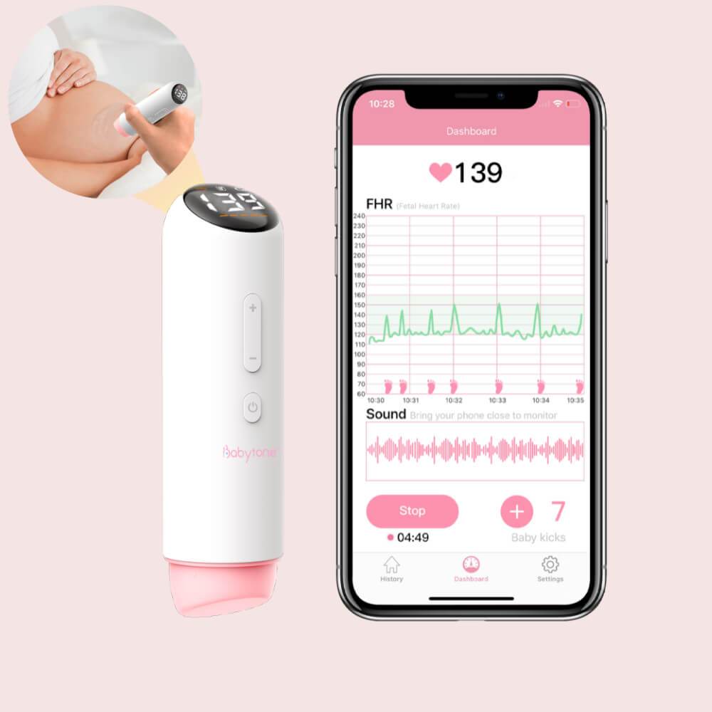 Smart Fetal Heart Doppler - Record & Share Baby's Heartbeat via APP at Home  – Wellue