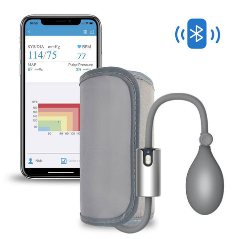 Wellue Bluetooth & WiFi BP Machine with APP Wireless Upper Arm Blood  Pressure Monitor ECG Sphygmomanometer Heart Rate Pulse - AliExpress