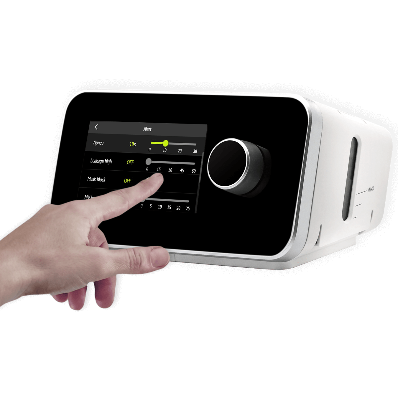 Resvent iBreeze BiPAP-Maschinen-Touchscreen