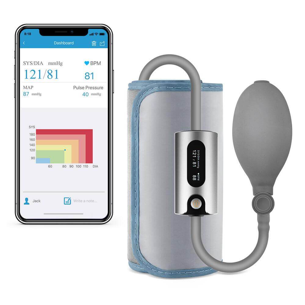 WiFi Blood Pressure Monitor Upper Arm+EKG Monitor Set X3 BP Measurement in  ​App