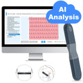 Wellue 24-Hour ECG Recorder with AI Analsyis, provides 2 methods of wearing