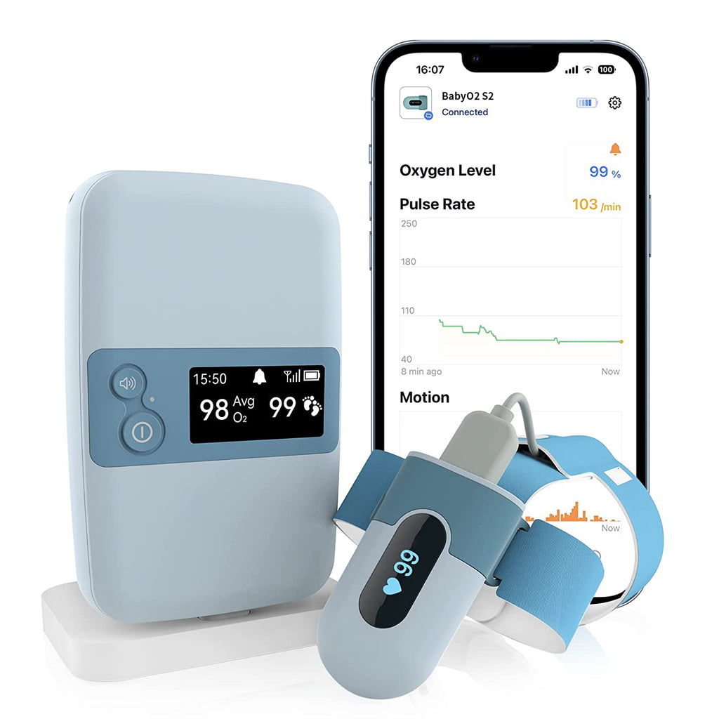 Baby Sleep Monitor with Base Station, Track Baby’s Average Oxygen