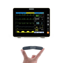 Cargue la imagen en el visor de la galería, el registrador de ecg Wellue de 24 horas y el monitor de paciente con pantalla táctil etco2