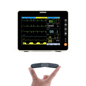 Registrador de ecg de 24 horas Wellue y monitor de paciente con pantalla táctil etco2