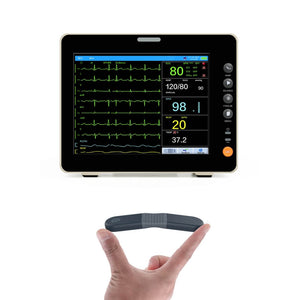 Registrador de ecg de 24 horas Wellue y monitor de paciente con pantalla táctil