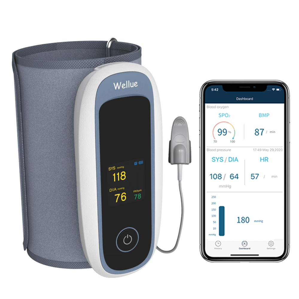 Wellue BP2 WiFi Upper Arm Bluetooth ECG Electrodes Blood Pressure Monitor  Digital Sphygmomanometer Blood Pressure Monitor - AliExpress