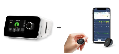 Máquina automática BiPAP + O2Ring